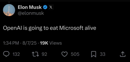 ایلان ماسک می‌گوید: «OpenAI مایکروسافت را خواهد بلعید!»