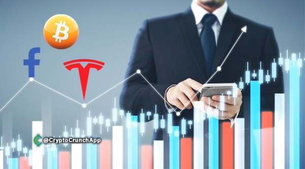 سهم بازار بیت کوین و تسلا از فیسبوک پیشی گرفت!