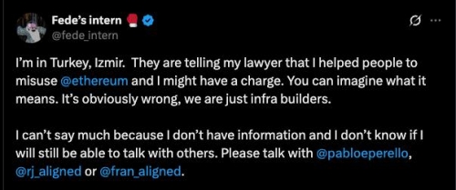 بازداشت یکی از توسعه‌دهندگان اتریوم در ترکیه