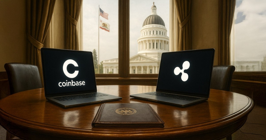 کالیفرنیا در مسیر تحول دیجیتال با همکاری ریپل و کوین‌بیس!