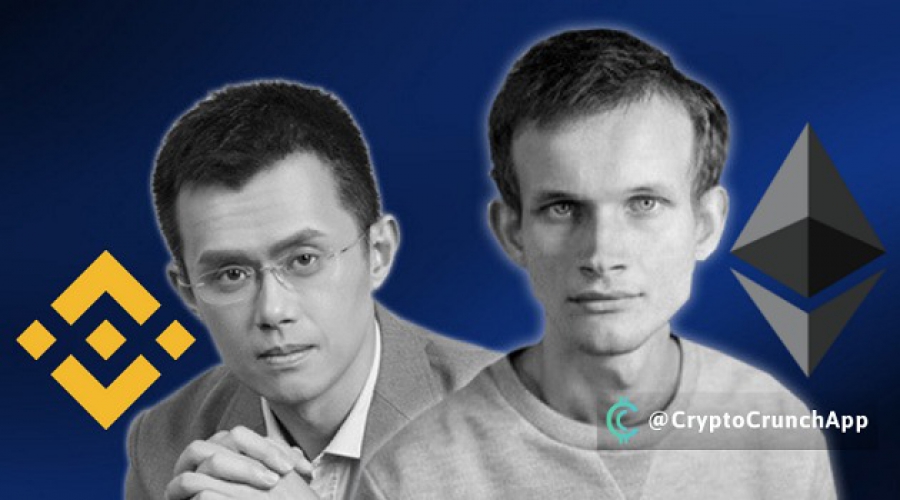 مدیر صرافی باینانس، آقای &quot;Changpeng Zhao&quot; در توییتر خود خالق اتریوم &quot;Vitalik Buterin&quot; را یک نابغه خواند.