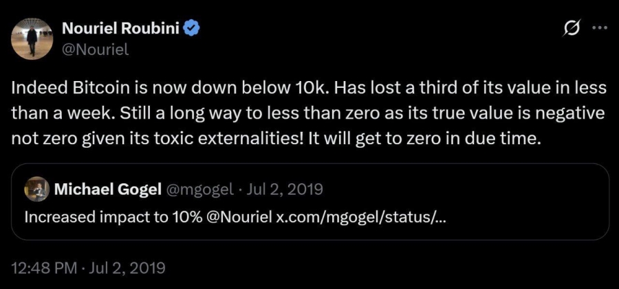 بازگشت به گذشته: پیشبینی سقوط صفر دلاری بیتکوین که هرگز محقق نشد