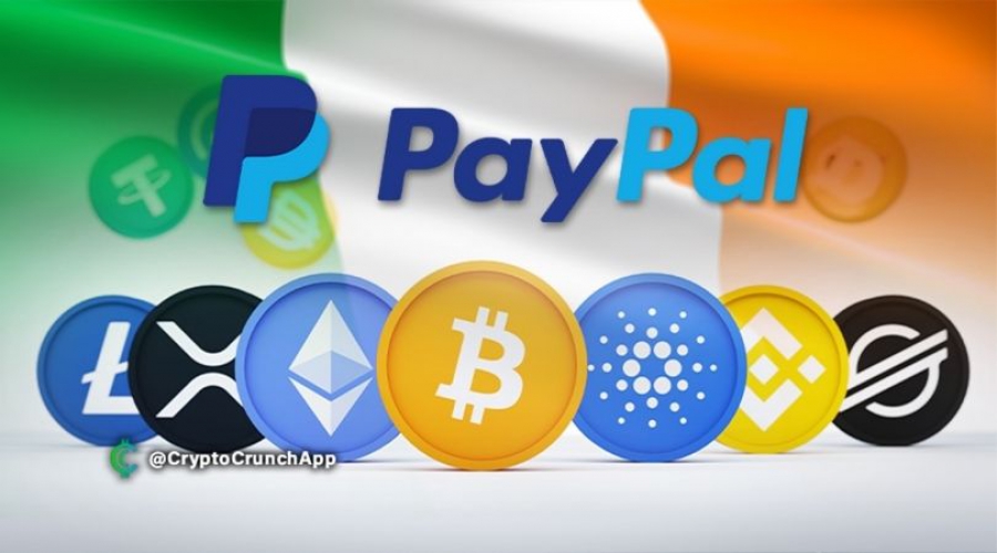 شركت PayPal در حال گسترش بازار کریپتوکارنسی در ایرلند می باشد!