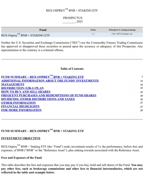 ثبت درخواست ETF استیکینگ BNB در SEC
