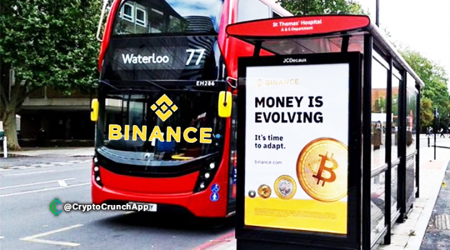 باینانس بیت کوین را در ایستگاه های اتوبوس لندن تبلیغ می کند!