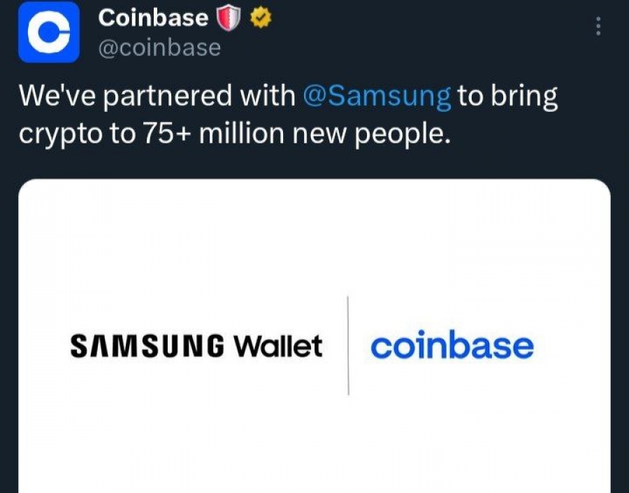 اضافه شدن دسترسی به ارزهای دیجیتال کوین‌بیس در دستگاه‌های گلکسی سامسونگ
